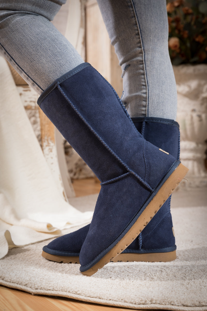 UGG Classic Suede Mid-Length boots - Navy