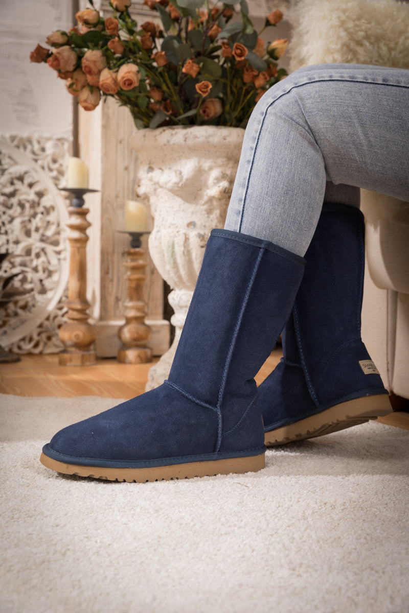 UGG Classic Suede Mid-Length boots - Navy