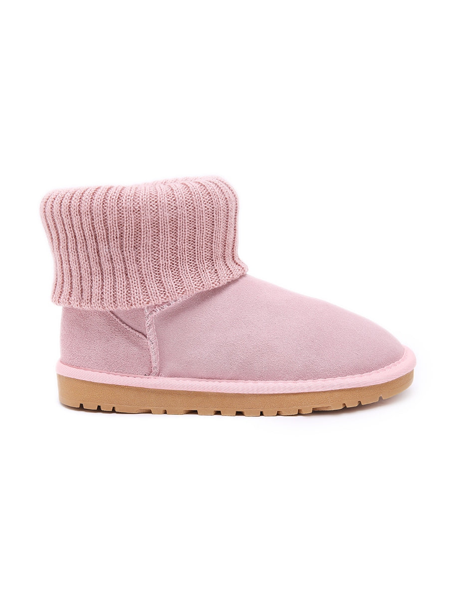 UGG Ankle Knit Stocking Mini Boots - Lavender