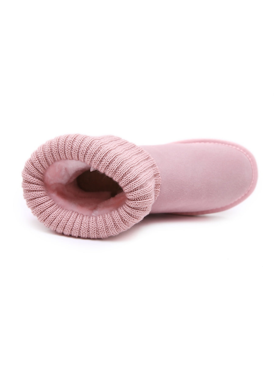 UGG Ankle Knit Stocking Mini Boots - Lavender