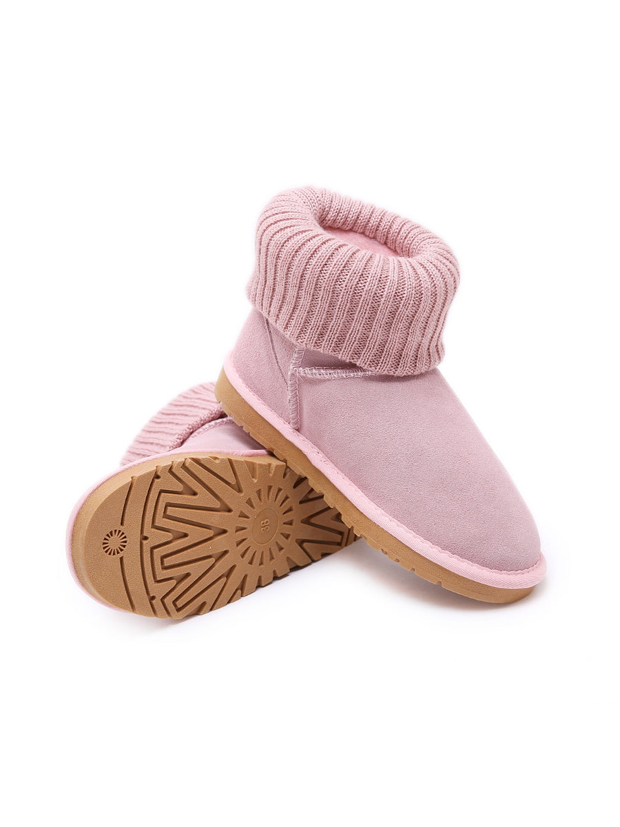 UGG Ankle Knit Stocking Mini Boots - Lavender