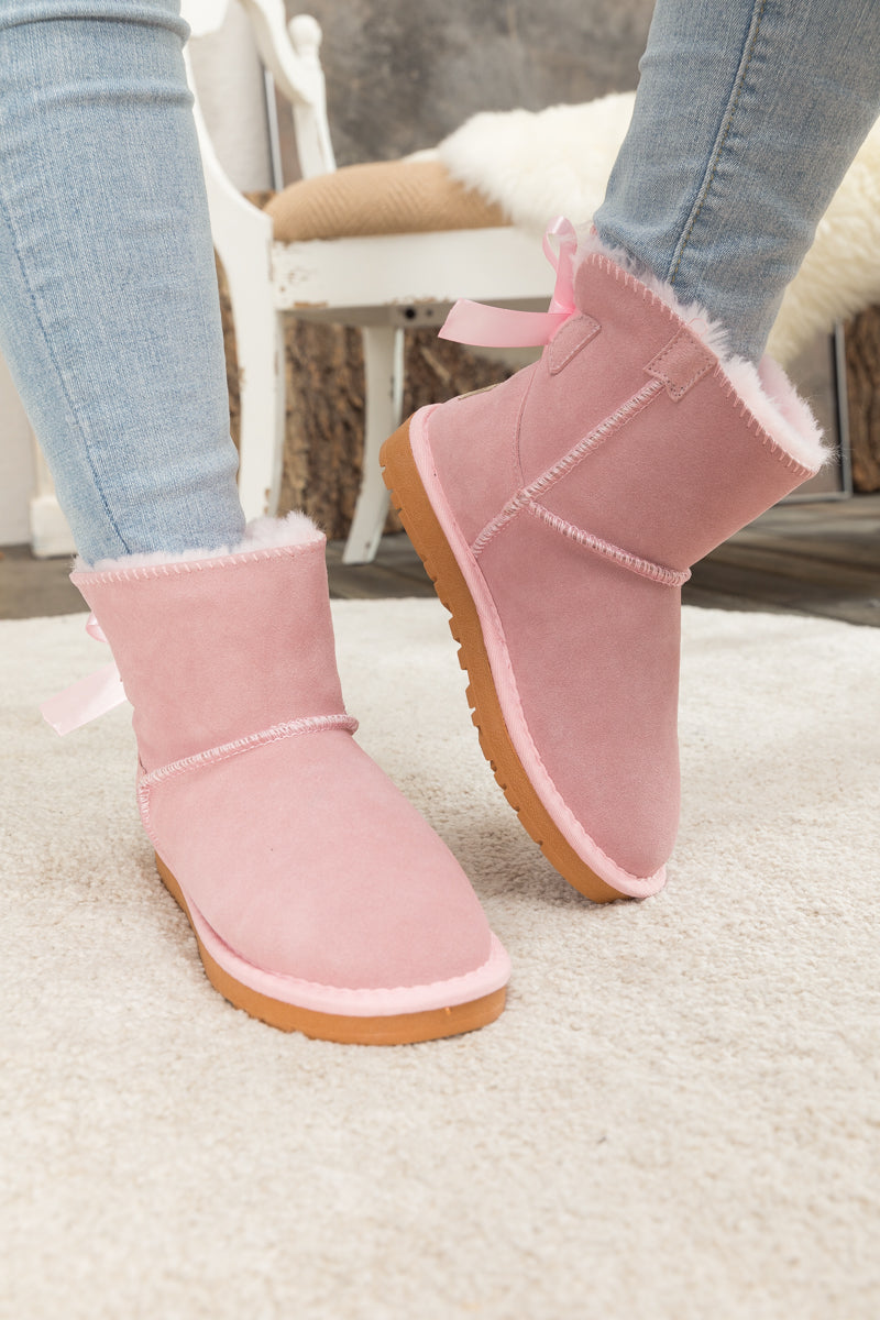 UGG Bailey Bow UGG Mini Boots - Pink