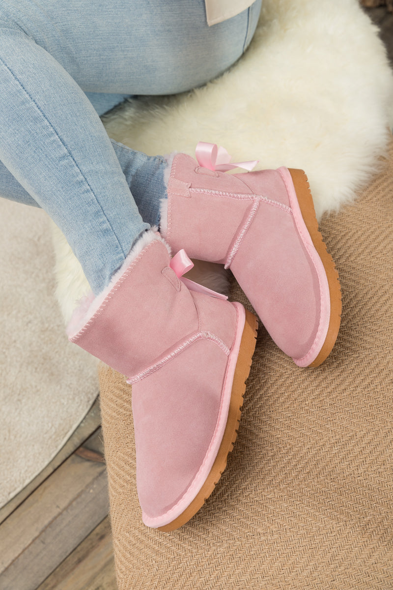 UGG Bailey Bow UGG Mini Boots - Pink