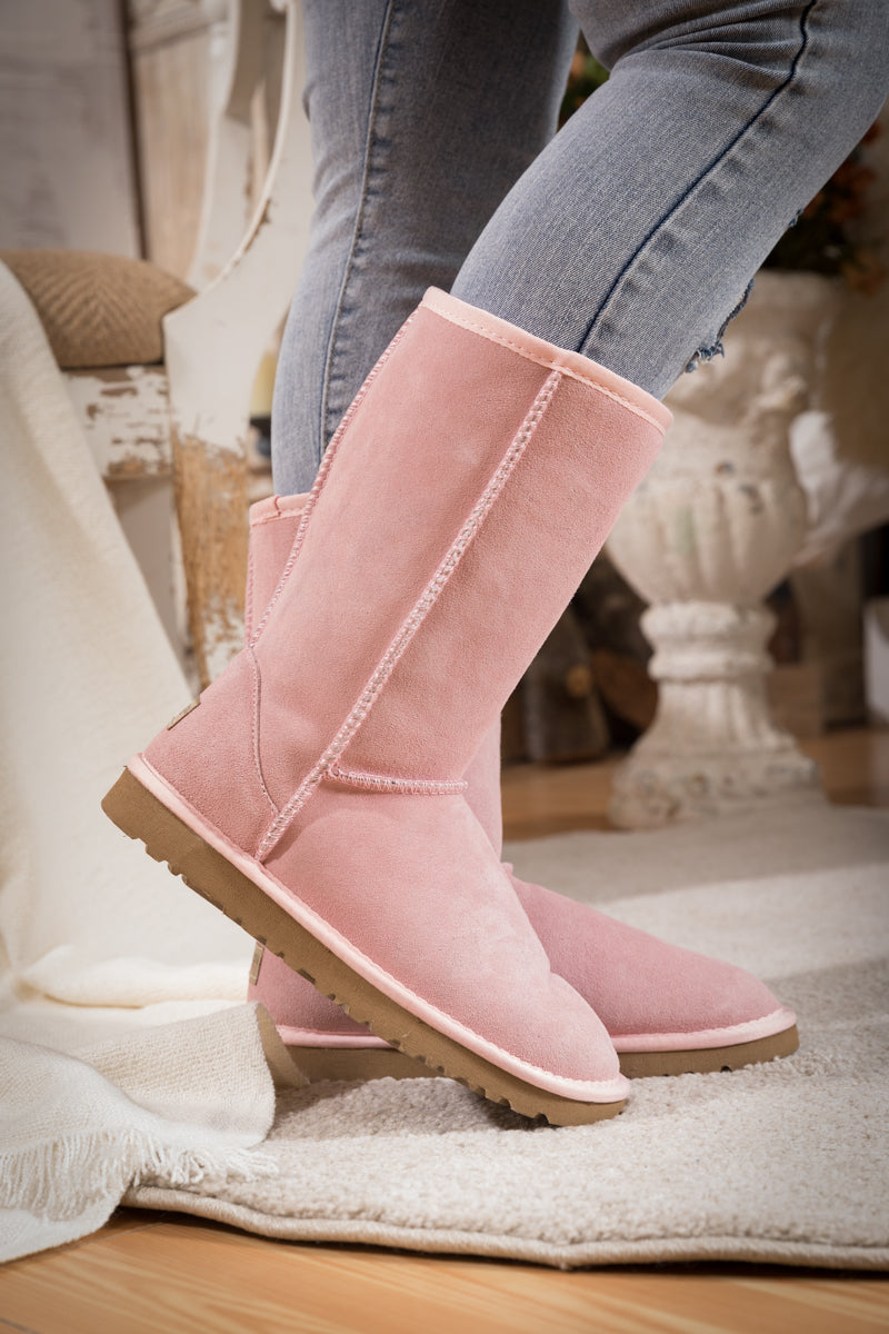 UGG Classic Suede Mid-Length boots - Pink