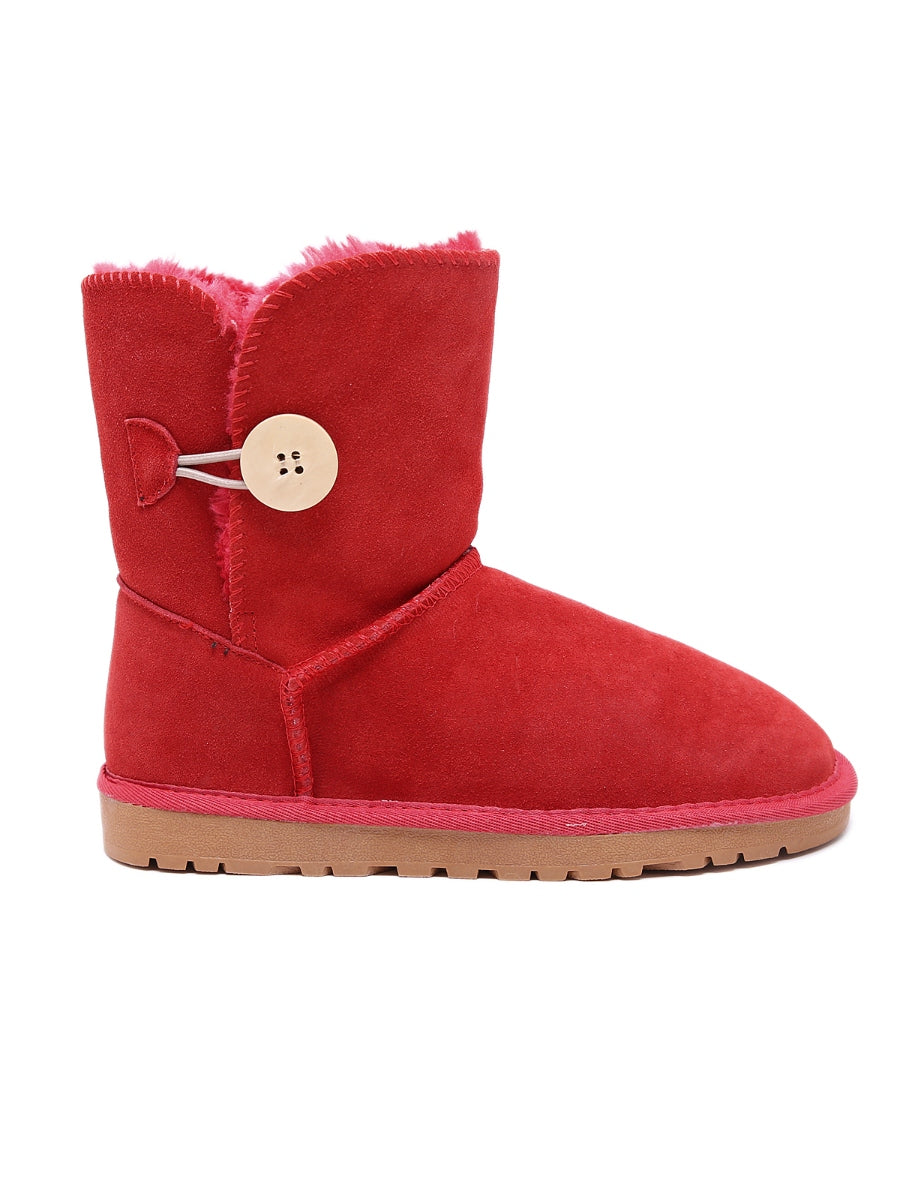 UGG Faux Fur-Lined Classic Side Button boots
