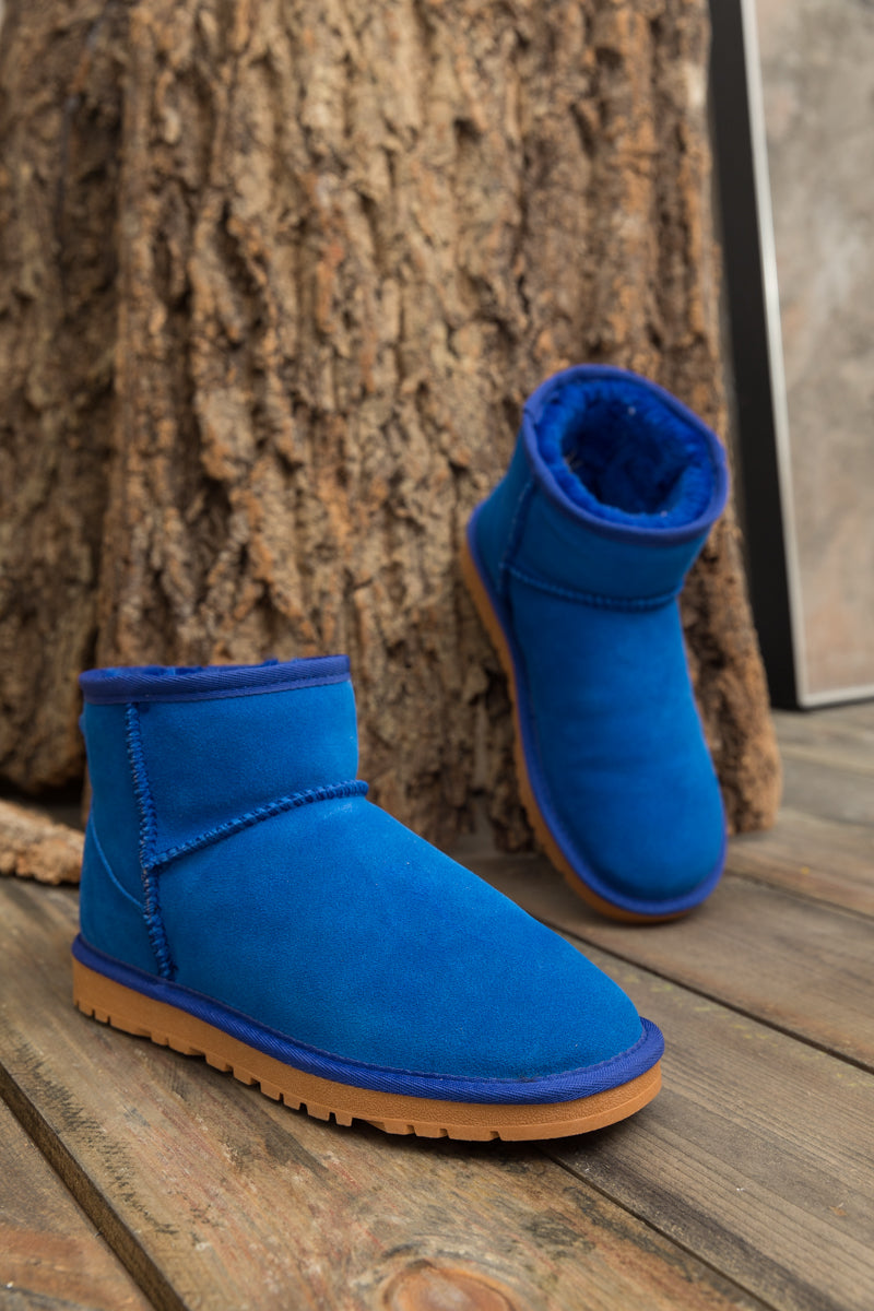 UGG Faux Fur-Lined Classic Short UGG Boots - Blue