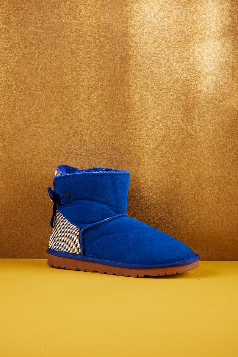 UGG Rhinestone Bailey Bow Sequin UGG Boots - Blue