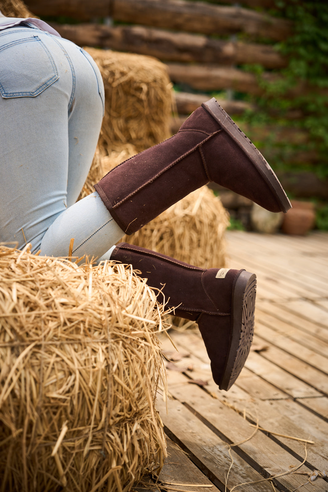 UGG Classic Suede Mid-Length boots - Brown