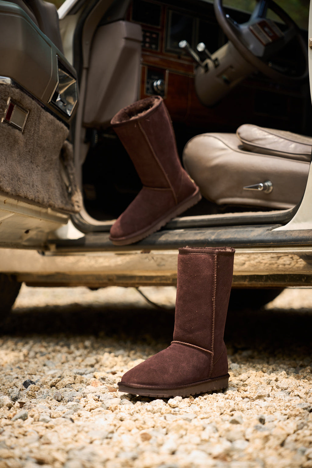 UGG Classic Suede Mid-Length boots - Brown