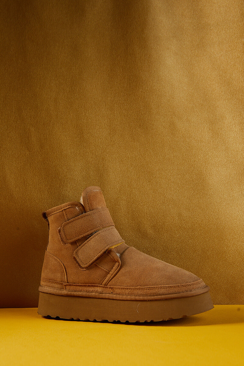 UGG Arlene Suede Platform Boots - Chestnut