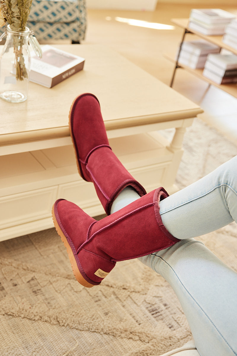 UGG Classic Suede Mid-Length boots - Claret
