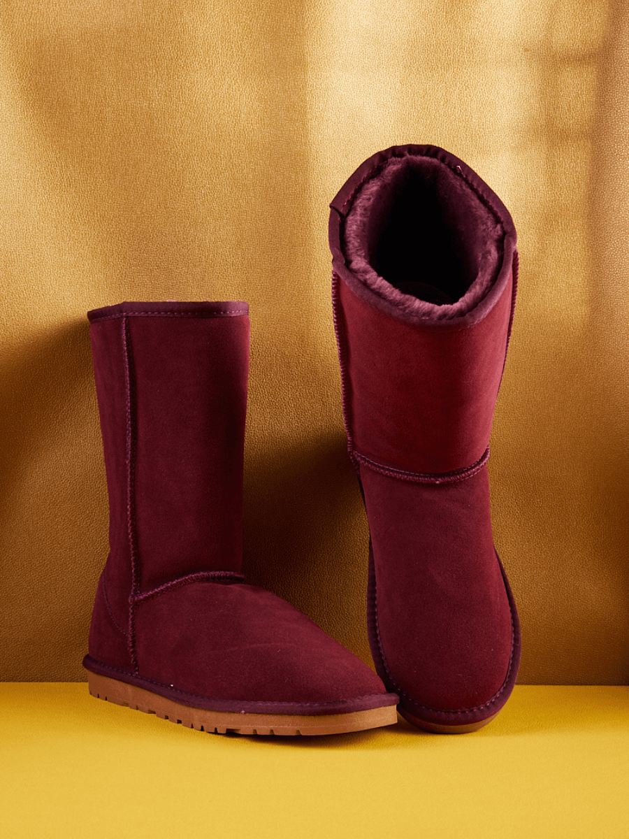 UGG Classic Suede Mid-Length boots - Claret