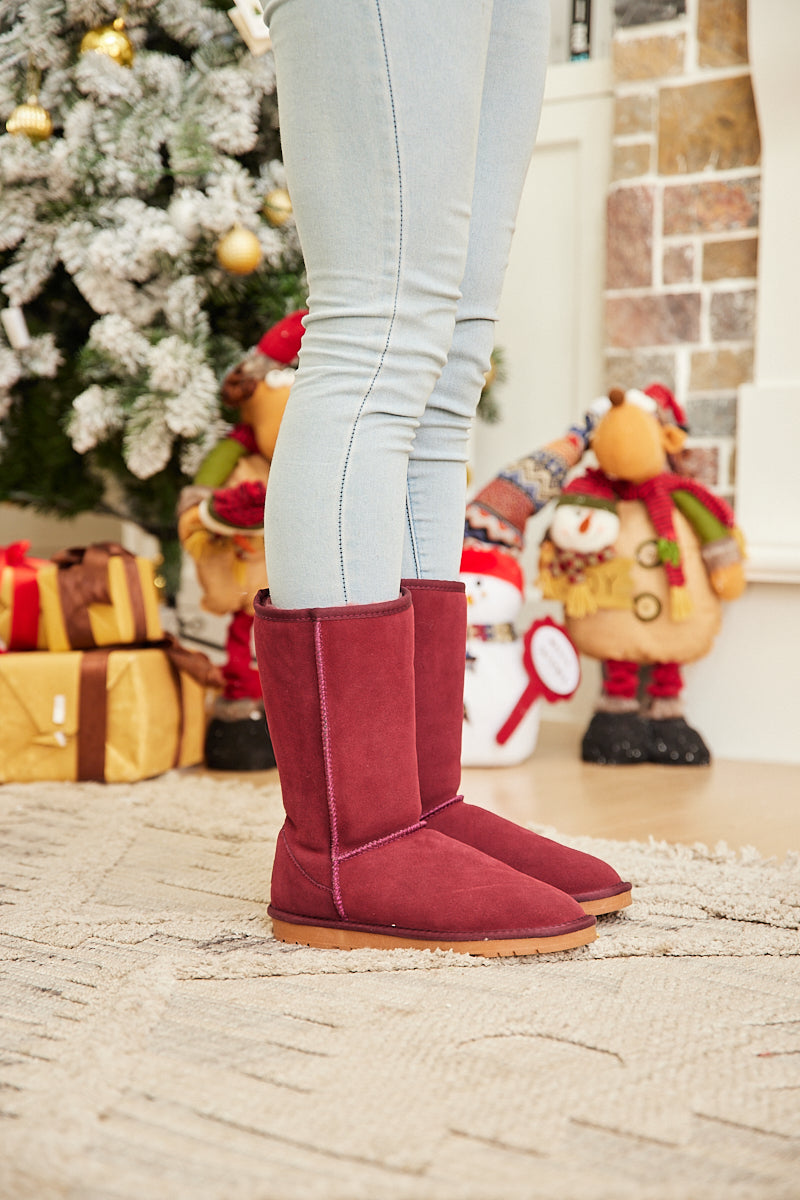 UGG Classic Suede Mid-Length boots - Claret
