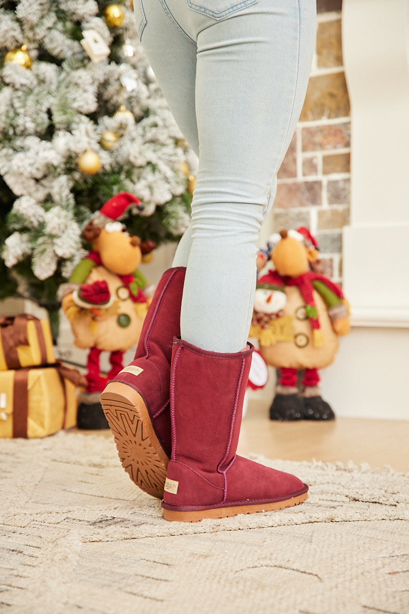 UGG Classic Suede Mid-Length boots - Claret