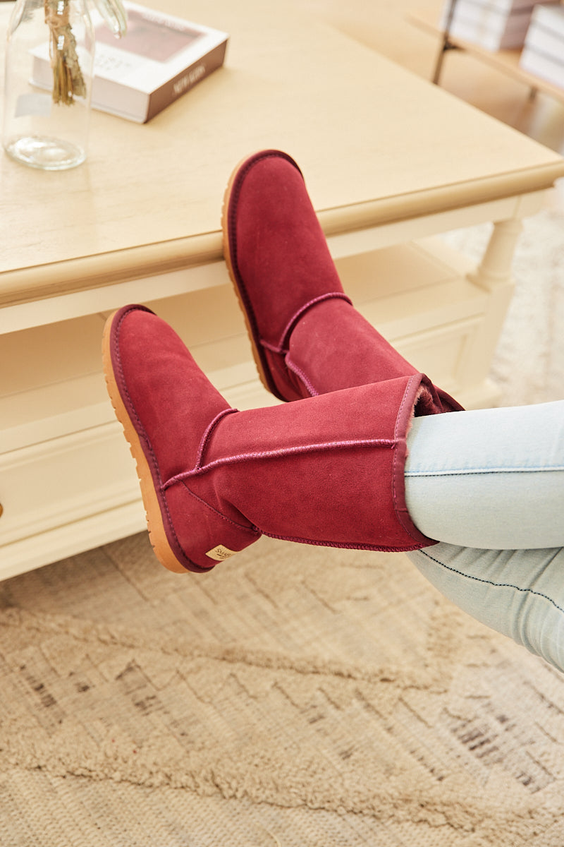 UGG Classic Suede Mid-Length boots - Claret