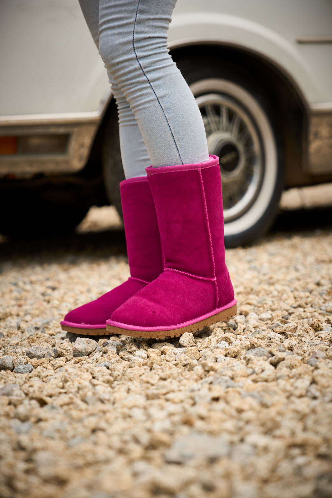 UGG Classic Suede Mid-Length boots - Fuchsia