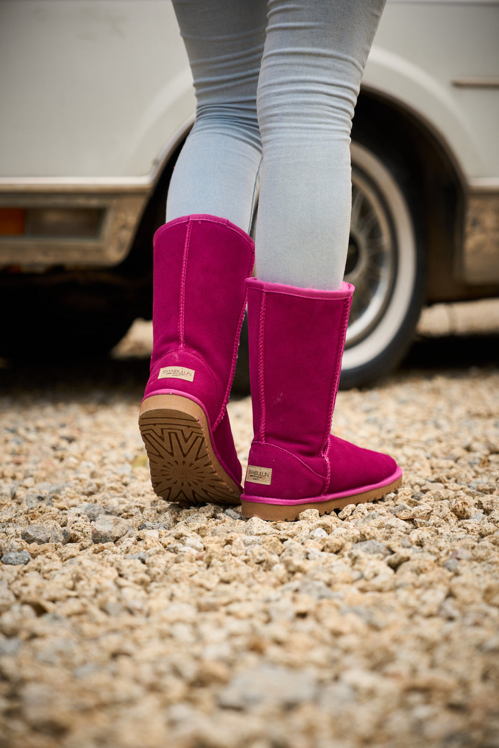 UGG Classic Suede Mid-Length boots - Fuchsia