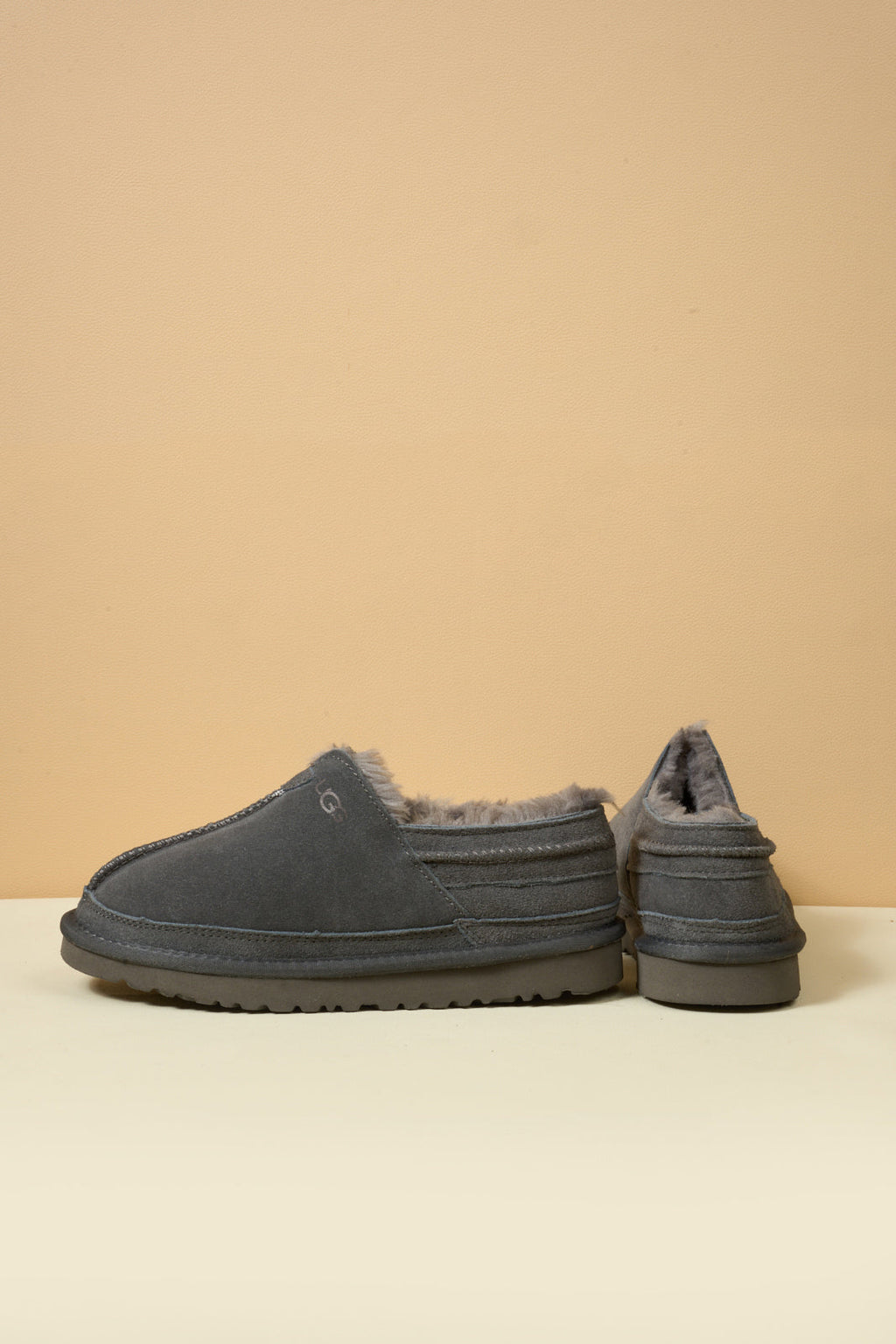 UGG Brisk Feels Wool Blend Slipper Boot - Grey