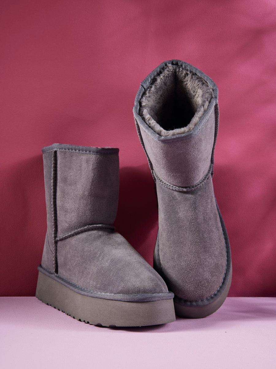 UGG Cloud Nine Platform Mini Boots - Grey