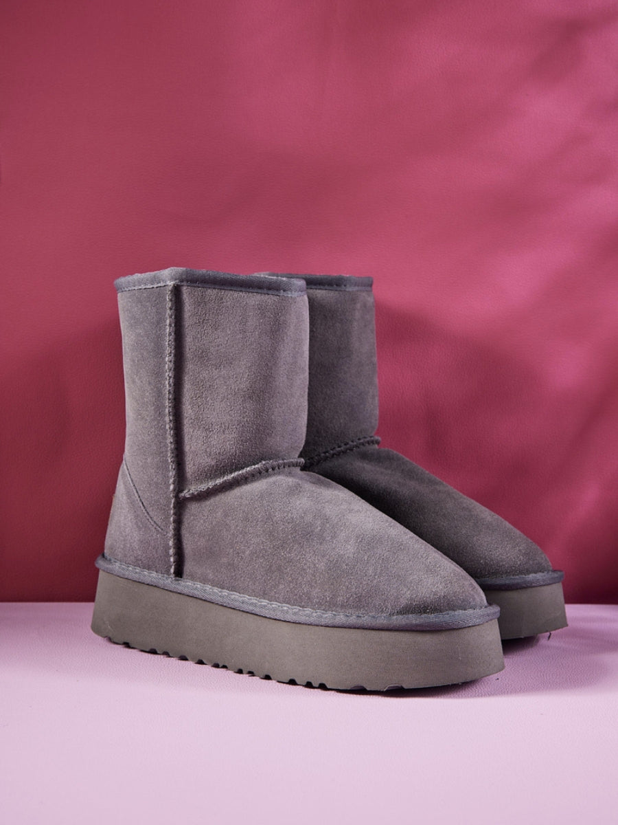 UGG Cloud Nine Platform Mini Boots - Grey