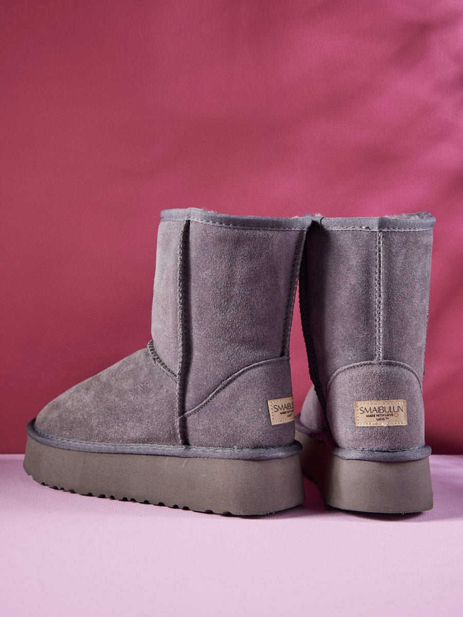 UGG Cloud Nine Platform Mini Boots - Grey