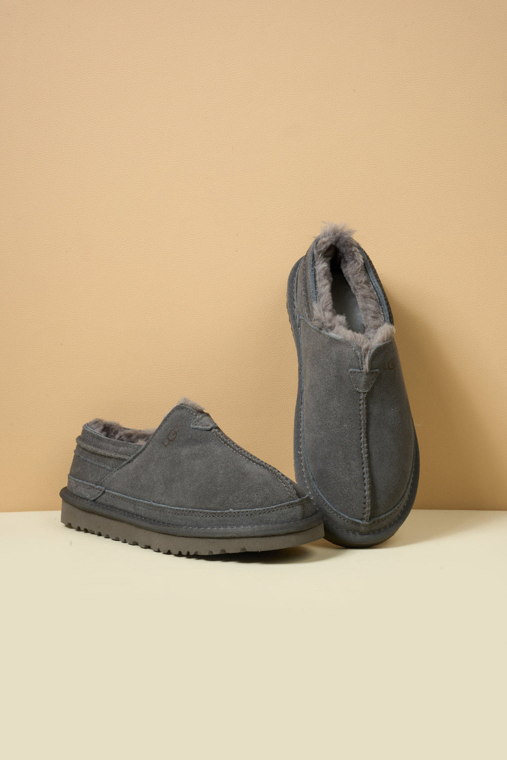 UGG Brisk Feels Wool Blend Slipper Boot - Grey
