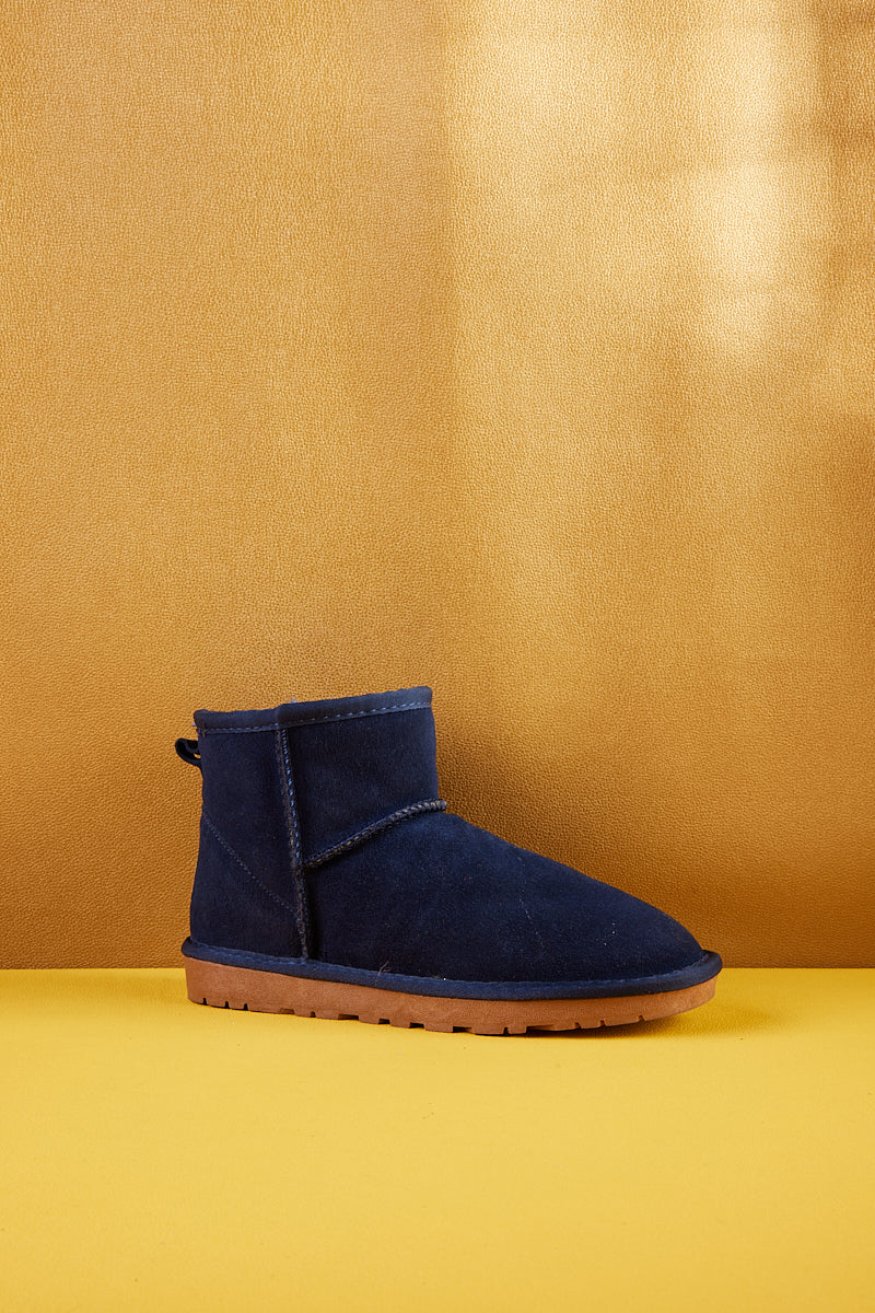 UGG Faux Fur-Lined Classic Short UGG Boots - Navy