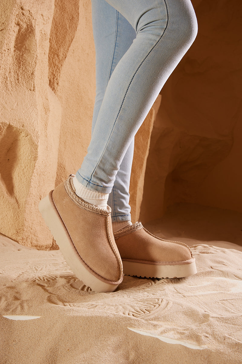 UGG Tassie X Tasman Platform Slipper Boot - Sand