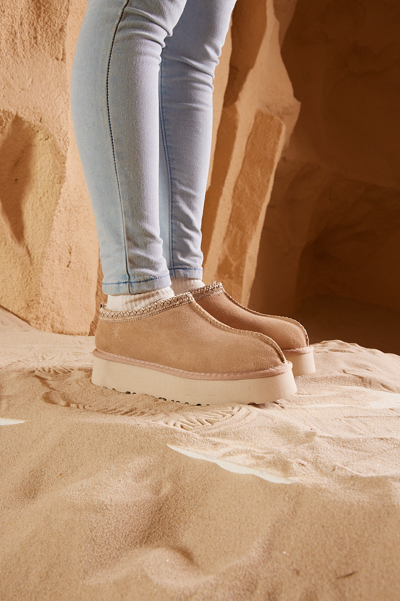 UGG Tassie X Tasman Platform Slipper Boot - Sand
