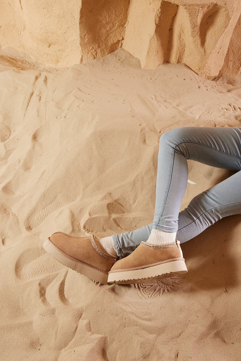 UGG Tassie X Tasman Platform Slipper Boot - Sand