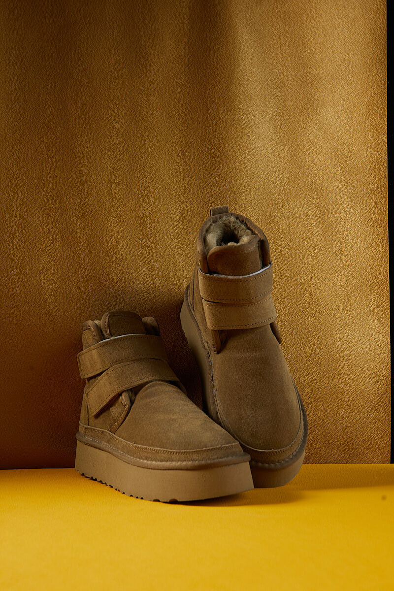 UGG Arlene Suede Platform Boots - Olive