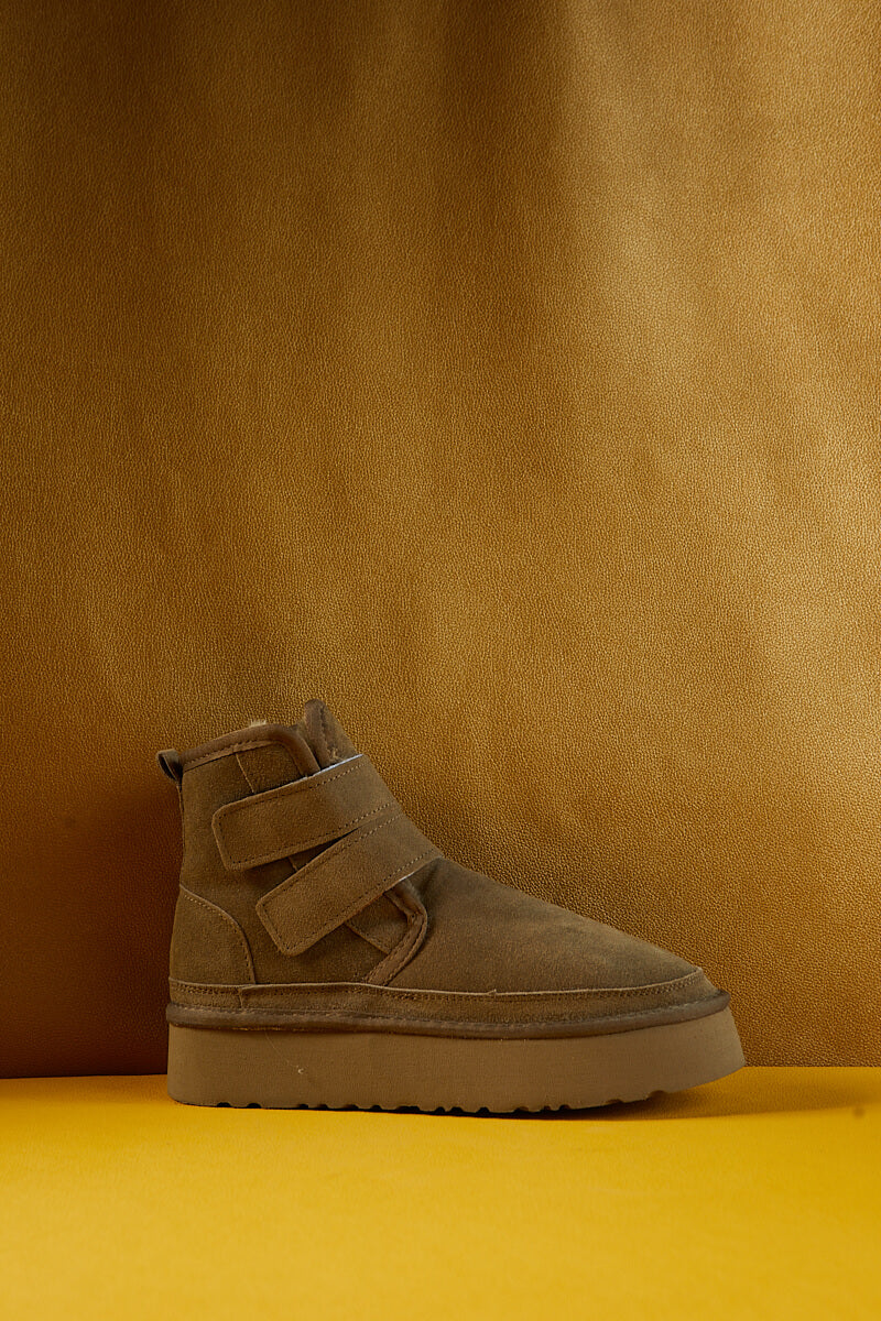 UGG Arlene Suede Platform Boots - Olive