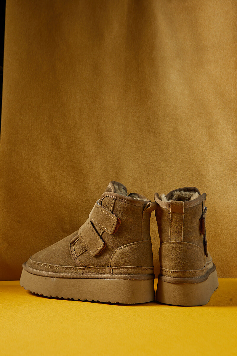 UGG Arlene Suede Platform Boots - Olive