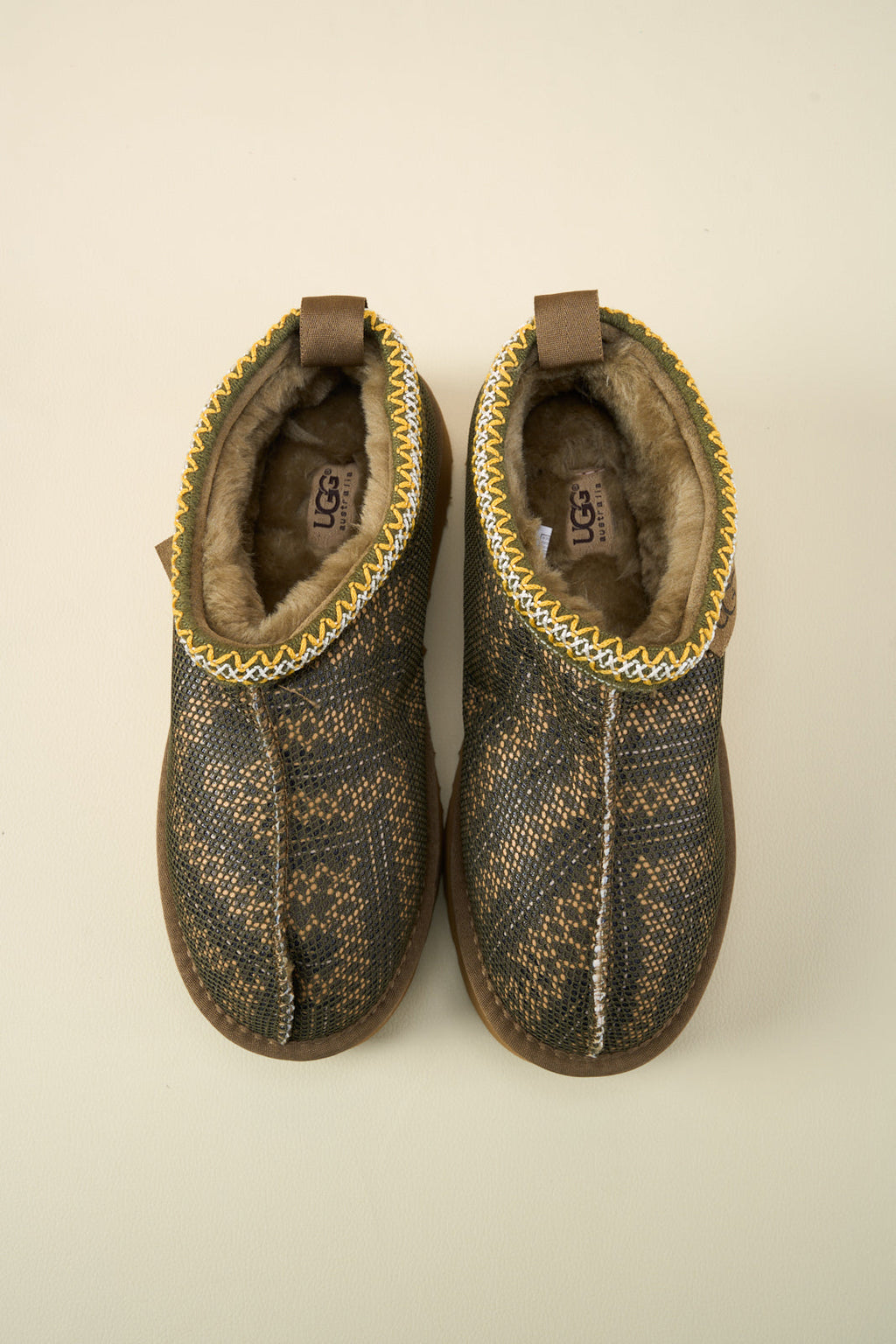 UGG Tasman in Labyrinth Platform Bootie - Olive