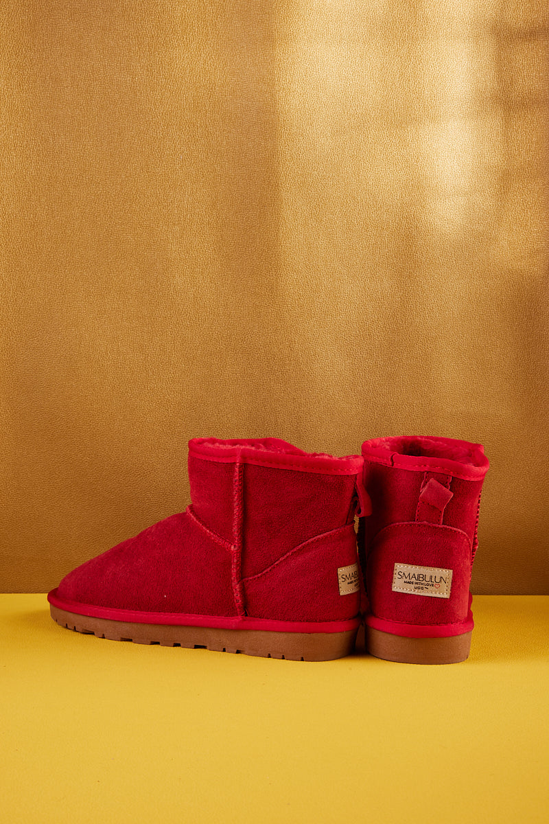 UGG Faux Fur-Lined Classic Short UGG Boots - Red