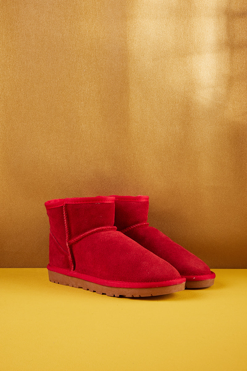UGG Faux Fur-Lined Classic Short UGG Boots - Red