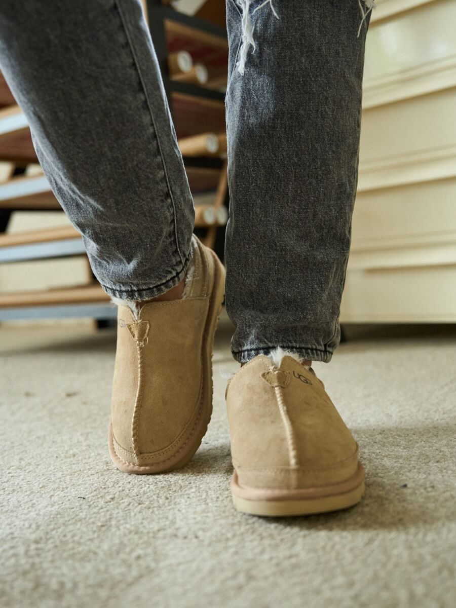 UGG Brisk Feels Wool Blend Slipper Boot - Sand