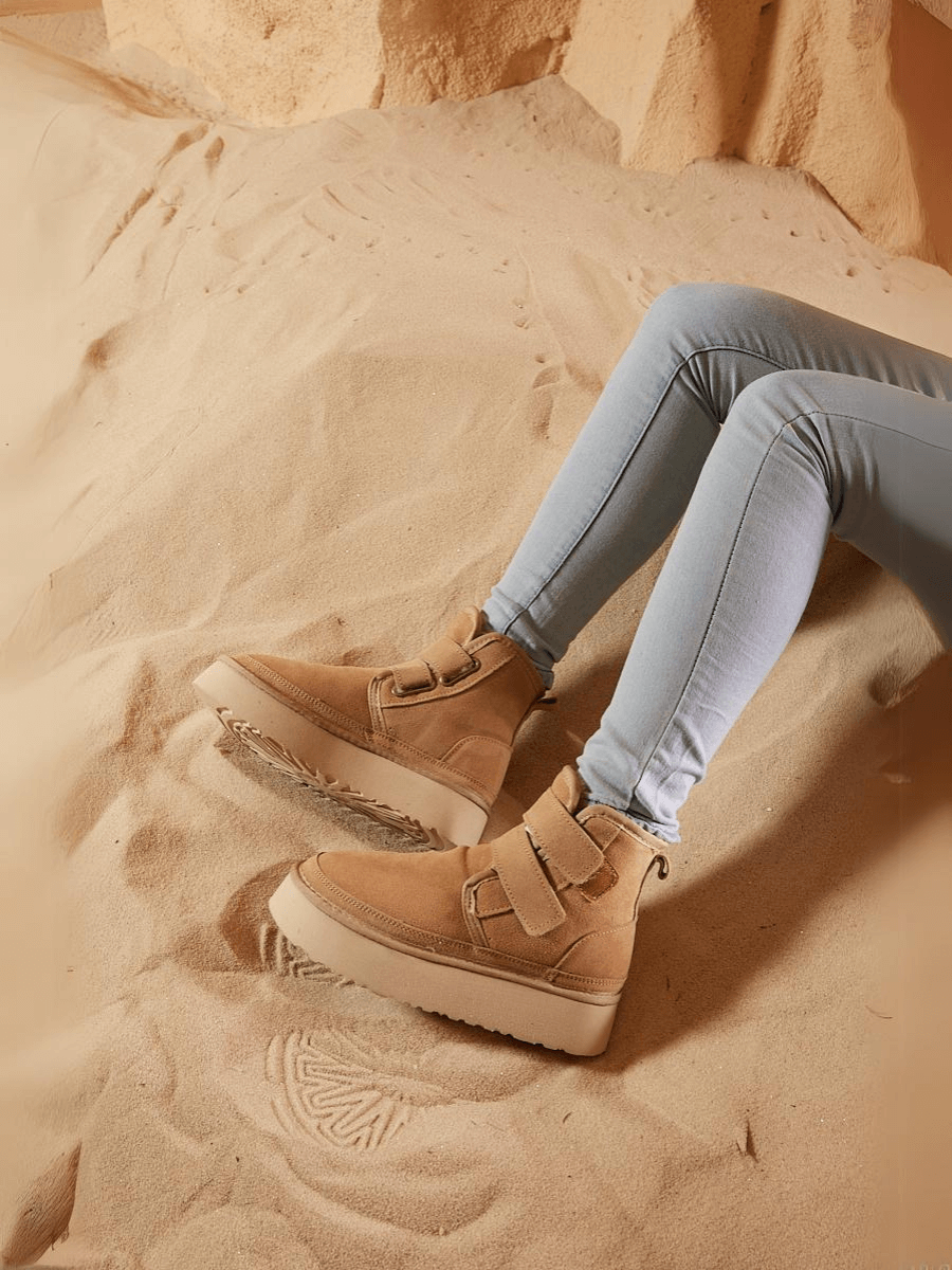 UGG Arlene Suede Platform Boots - Sand
