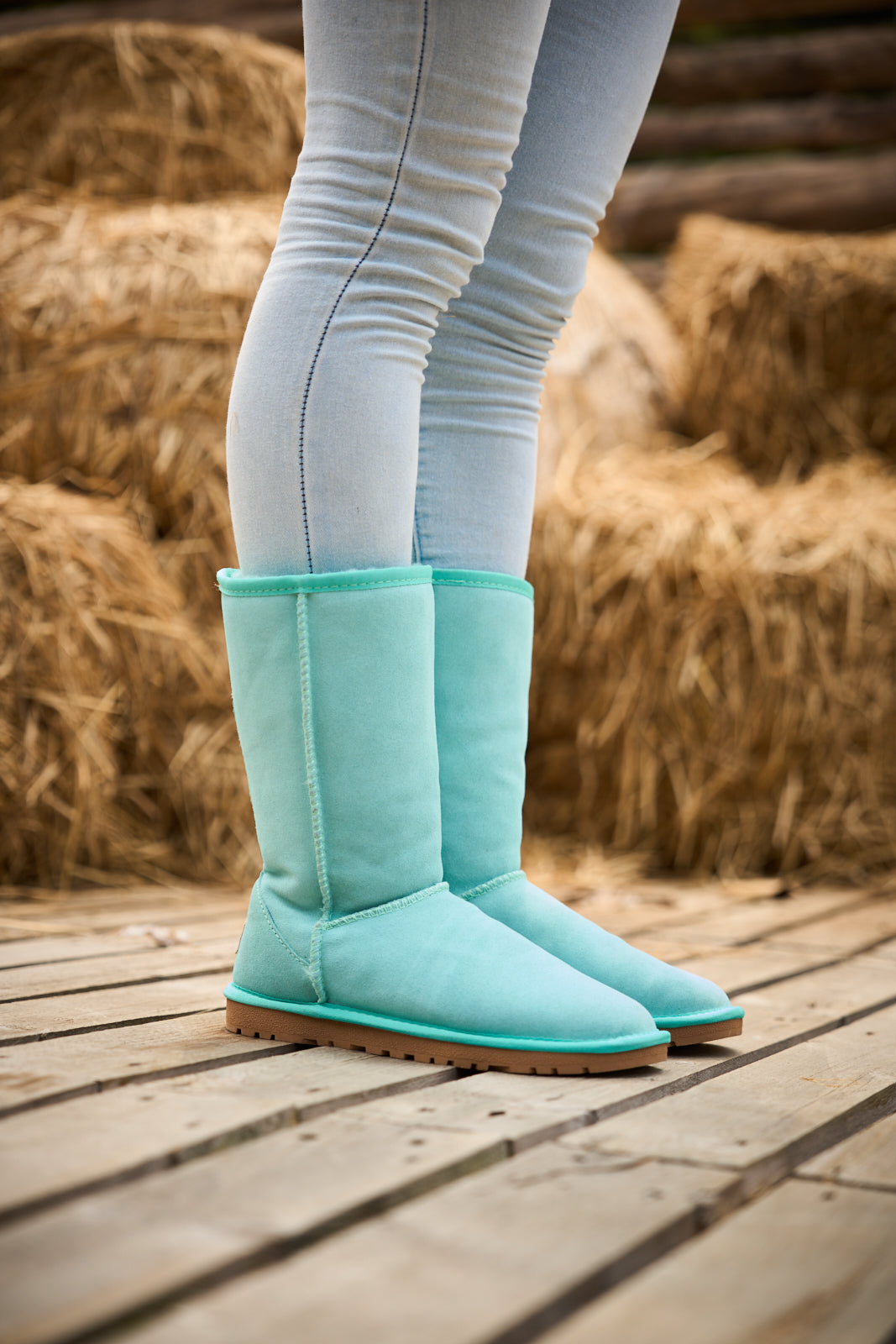 UGG Classic Suede Mid-Length boots - Turquoise