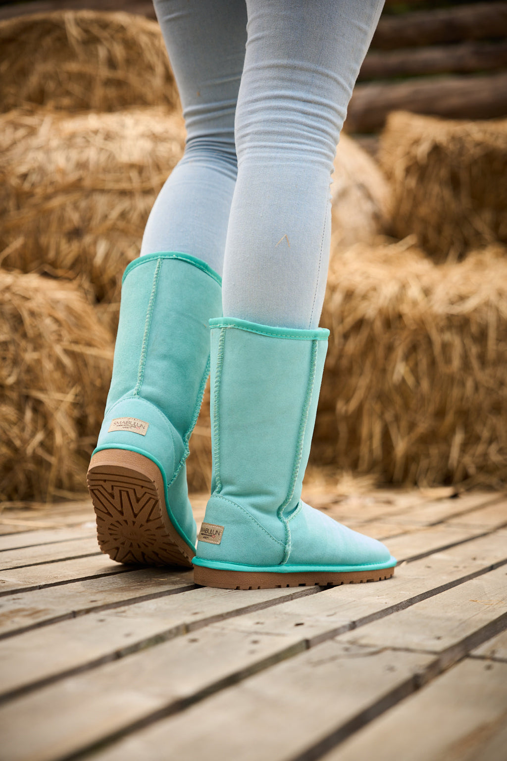 UGG Classic Suede Mid-Length boots - Turquoise
