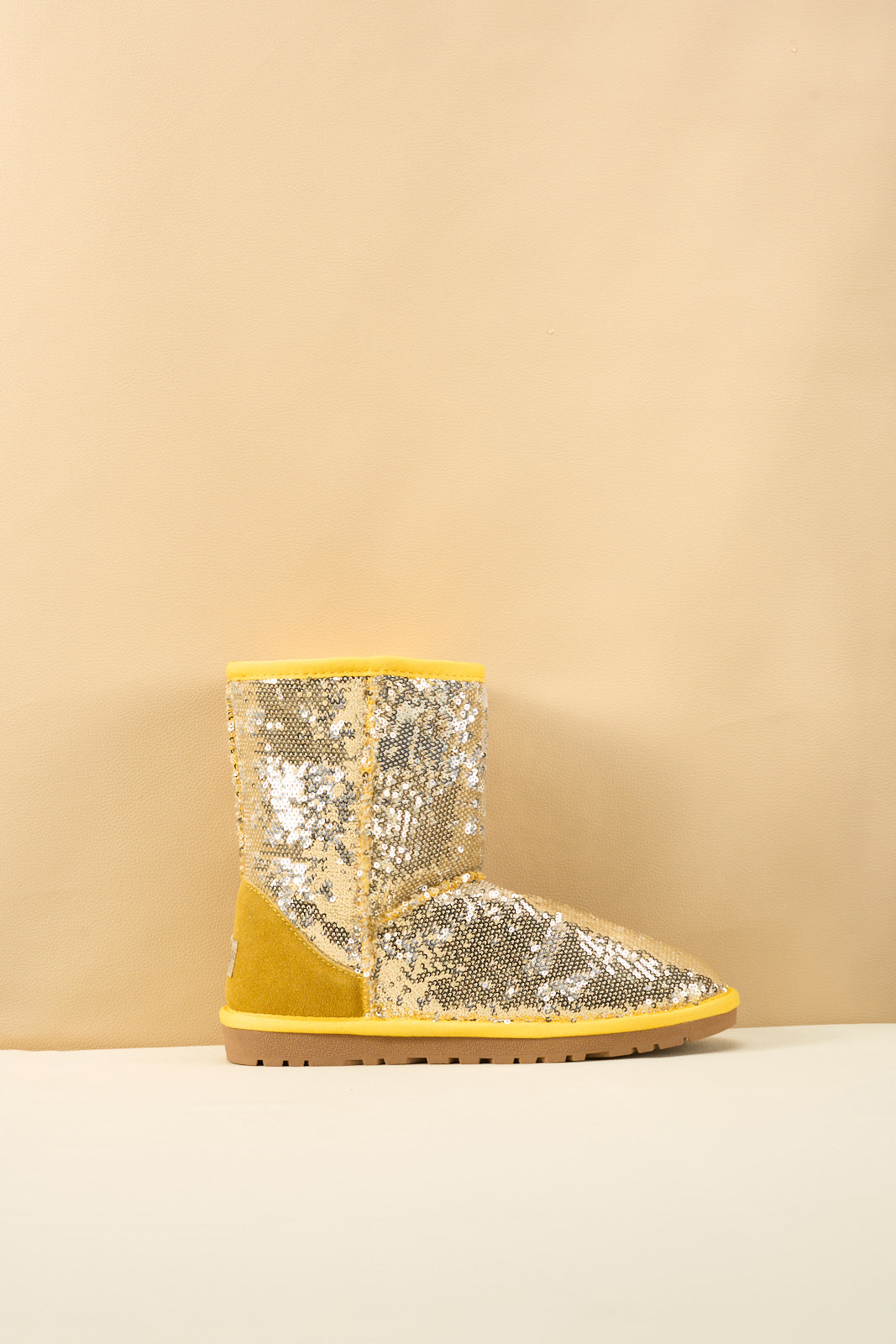 UGG Dallas Glam Sequin Shearling Boots - Yellow