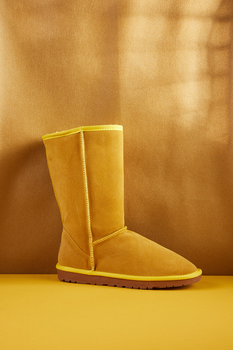 UGG Classic Suede Mid-Length boots - Yellow