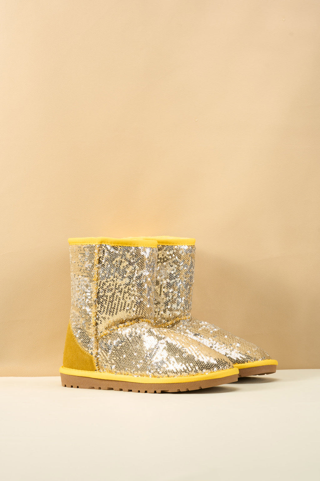 UGG Dallas Glam Sequin Shearling Boots - Yellow