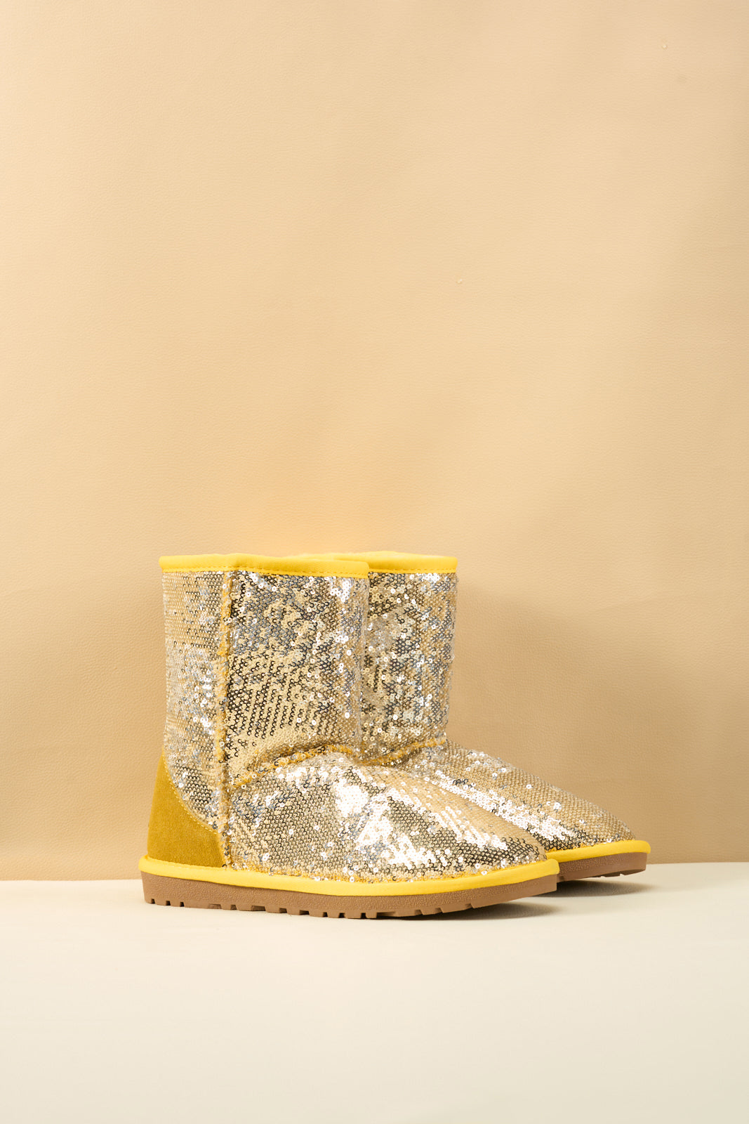 UGG Dallas Glam Sequin Shearling Boots - Yellow