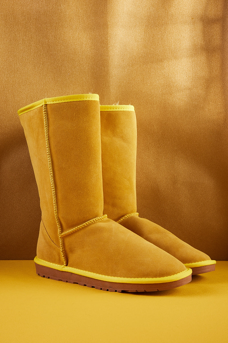 UGG Classic Suede Mid-Length boots - Yellow